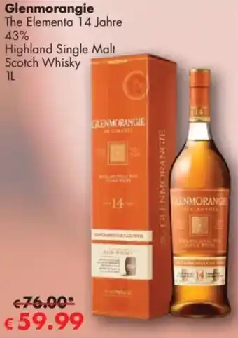 Travel Free Glenmorangie The Elementa 14 Jahre 43% Angebot