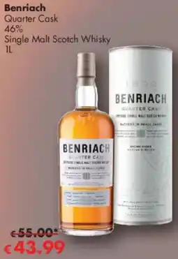 Travel Free Benriach Quarter Cask Angebot