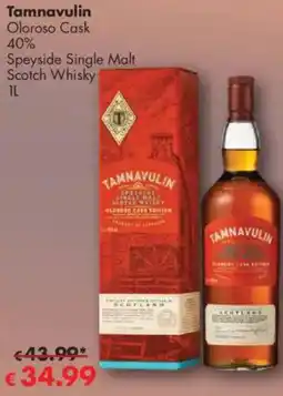 Travel Free Tamnavulin Oloroso Cask 40% Angebot