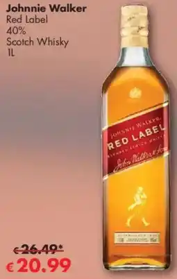 Travel Free Johnnie Walker Red Label 40% Angebot