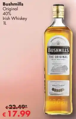 Travel Free Bushmills Original 40% Irish Whiskey Angebot