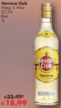 Travel Free Havana Club Añejo 3 Años Angebot