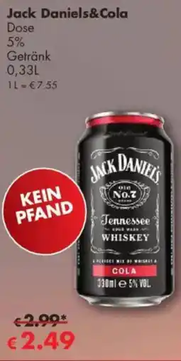 Travel Free Jack Daniels&Cola Angebot