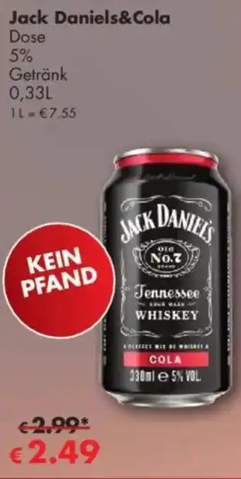 Travel Free Jack Daniels&Cola Angebot