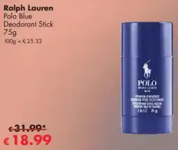 Travel Free Ralph Lauren Polo Blue Deodorant Stick Angebot