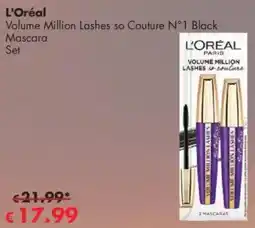 Travel Free L'Oréal Volume Million Lashes so Couture N°1 Black Angebot