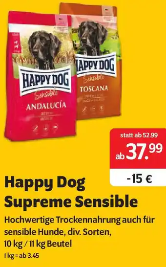 Das Futterhaus Happy Dog Supreme Sensible Angebot