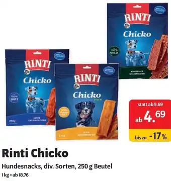 Das Futterhaus Rinti Chicko Angebot