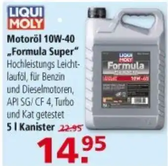 Multi Markt Liqui Moly Motoröl 10W-40 ,,Formula Super" Angebot