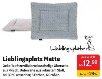 Das Futterhaus Lieblingsplatz Matte Angebot