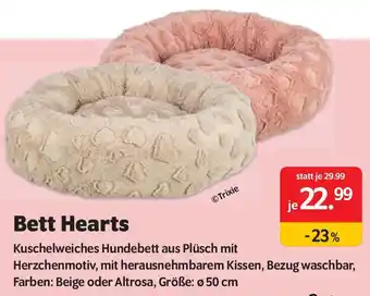 Das Futterhaus Bett Hearts Angebot