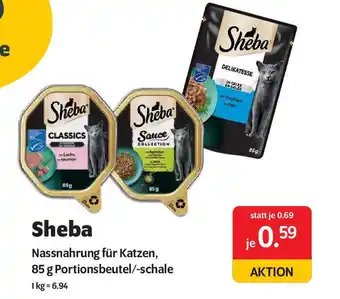 Das Futterhaus Sheba Nassnahrung Angebot