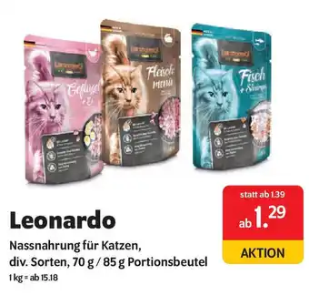 Das Futterhaus Leonardo Nassnahrung Angebot