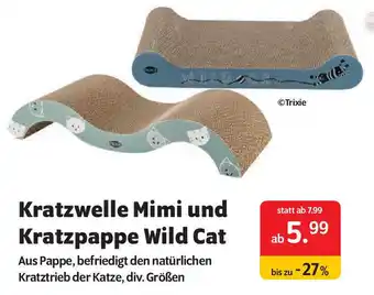 Das Futterhaus Kratzwelle Mimi und Kratzpappe Wild Cat Angebot