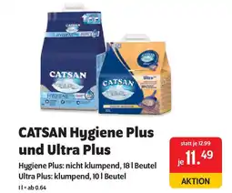 Das Futterhaus CATSAN Hygiene Plus und Ultra Plus Angebot