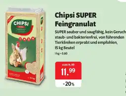 Das Futterhaus Chipsi SUPER Feingranulat Angebot