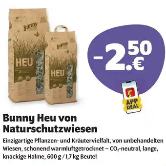 Das Futterhaus Bunny Heu von Naturschutzwiesen Angebot