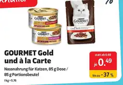 Das Futterhaus GOURMET Gold und à la Carte Angebot