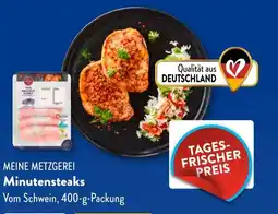 Aldi Süd MEINE METZGEREI Minutensteaks Angebot