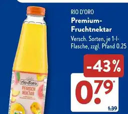 Aldi Süd RIO D'ORO Premium- Fruchtnektar Angebot