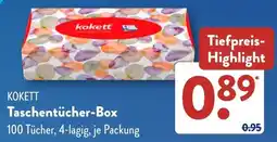 Aldi Süd KOKETT Taschentücher-Box Angebot