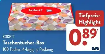 Aldi Süd KOKETT Taschentücher-Box Angebot