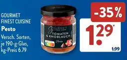 Aldi Süd GOURMET FINEST CUISINE Pesto Angebot