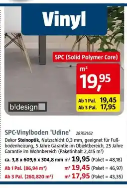 Bauhaus b!design SPC-Vinylboden 'Udine' 28762162 Angebot