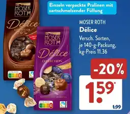 Aldi Süd MOSER ROTH Défice Angebot