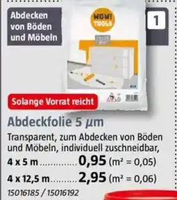 Bauhaus WOW! TOOLS Abdeckfolie 5 μm Angebot