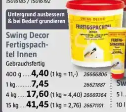 Bauhaus SWING DECOR Fertigspachtel Innen Angebot