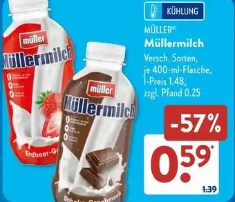 Aldi Süd MÜLLER Müllermilch Angebot