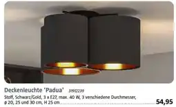 Bauhaus Deckenleuchte 'Padua' 31912239 Angebot