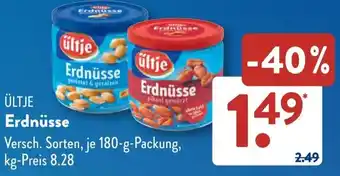 Aldi Süd ÜLTJE Erdnüsse Angebot