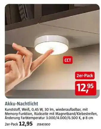 Bauhaus Akku-Nachtlicht 2er-Pack Angebot