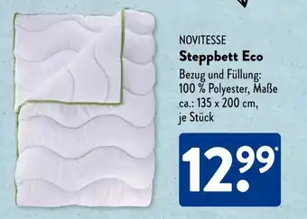 Aldi Süd NOVITESSE Steppbett Eco Angebot