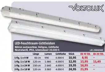 Bauhaus VOLTOLUX LED-Feuchtraum-Lichtleisten Angebot