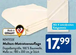 Aldi Süd NOVITESSE Molton-Matratzenauflage Angebot