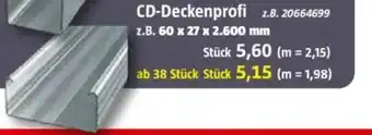 Bauhaus CD-Deckenprofi z.B. 20664699 Angebot