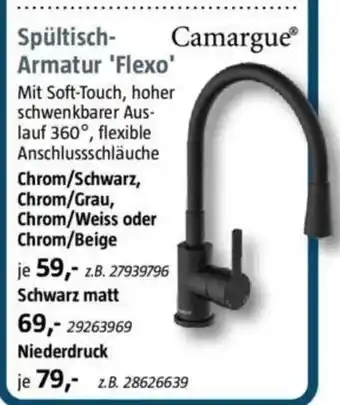 Bauhaus Camargue Spültisch- Armatur 'Flexo' Angebot