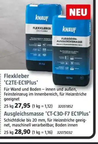 Bauhaus KNAUF Ausgleichsmasse 'CT-C30-F7 EC1Plus' Angebot