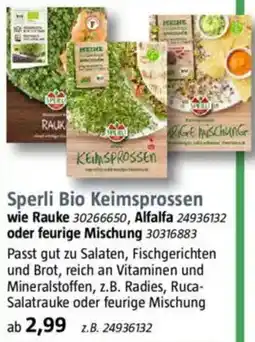 Bauhaus Sperli Bio Keimsprossen Angebot