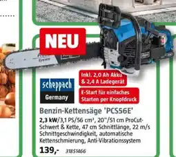 Bauhaus Scheppach Benzin-Kettensäge 'PCS56E' Angebot