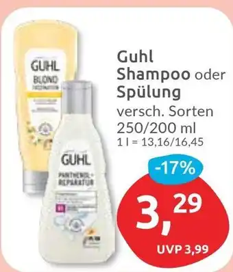 Budni Guhl Shampoo oder Spülung Angebot