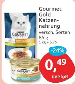 Budni Gourmet Gold Katzennahrung Angebot