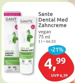 Budni Sante Dental Med Zahncreme Angebot