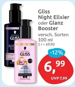 Budni Gliss Night Elixier oder Glanz Booster Angebot