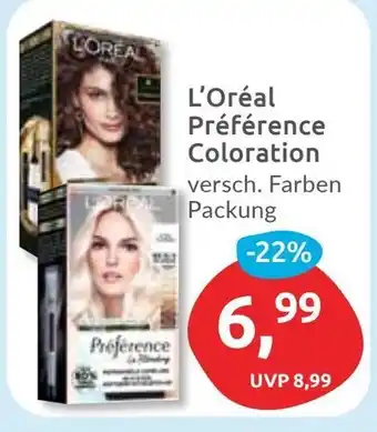 Budni L'Oréal Préférence Coloration Angebot