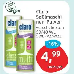 Budni Claro Spülmaschinen-Pulver Angebot