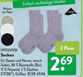 Aldi Süd UP2FASHION Socken Angebot